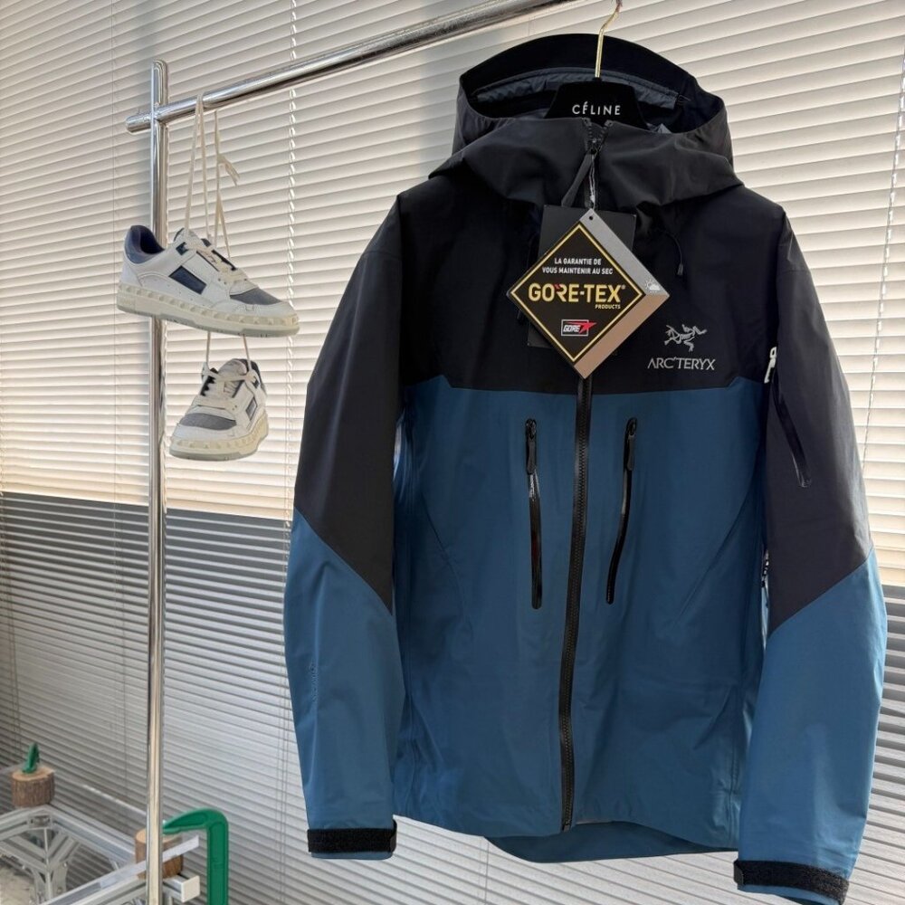 Arc'teryx Aha SV7 Hardshell Black/Blue Jacket Sz XL